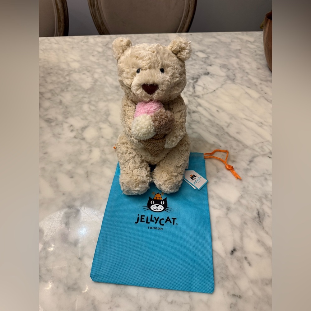Jellycat oatus Bear Ice Cream